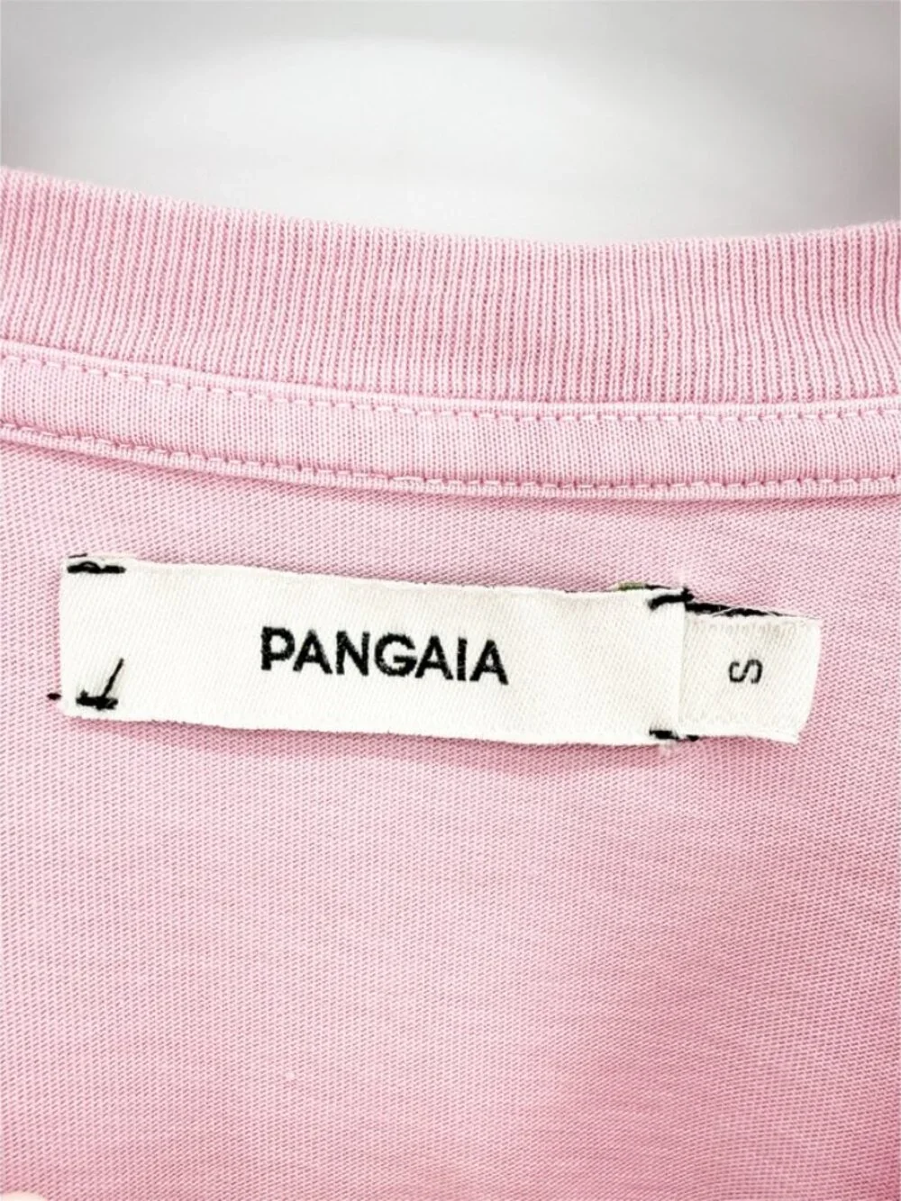 Pangaia Crew Neck Short Sleeve Crop Top Pink S - Picture 6 of 8